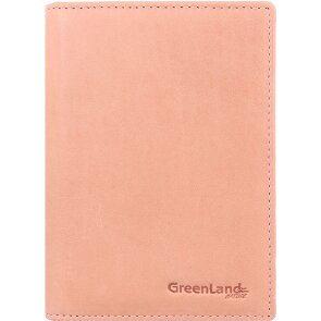 Greenland Nature Funda de color suave para pasaporte de cuero RFID 12 cm