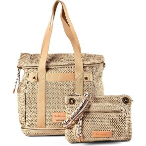 Desigual Raffia Bolsa de hombro 29 cm con pliegue de expansión