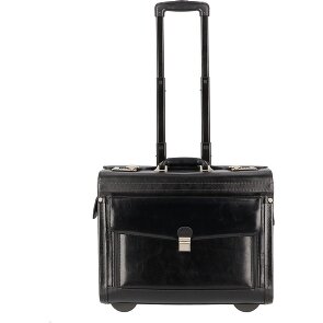Dermata 2 ruedas Carro piloto Piel 39 cm Compartimento para el portátil
