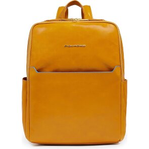 Piquadro Blue Square Mochila de día Protección RFID Piel 37 cm Compartimento para el portátil