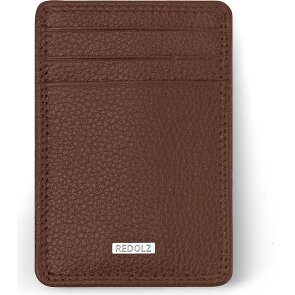 Redolz Tarjetero de piel Essentials RFID 7 cm con pinza para billetes