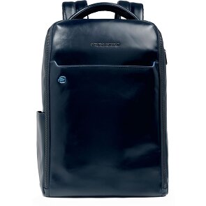 Piquadro Blue Square Mochila de día Piel 29 cm Compartimento para el portátil