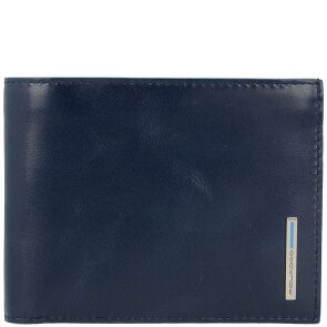 Piquadro Estuche cuadrado azul para tarjetas de crédito Piel 12,5 cm