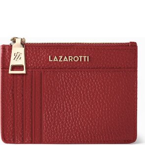 Lazarotti Bolonia Llavero de cuero Tarjetero de cuero de 11,5 cm con compartimento para etiqueta de aire