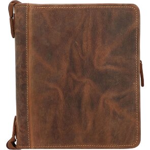 Greenburry Estuche de escritura de cuero vintage de 26 cm