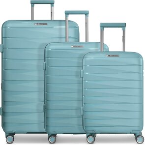 Franky London 4 ruedas Juego de maletas 3 piezas con pliegue de expansión