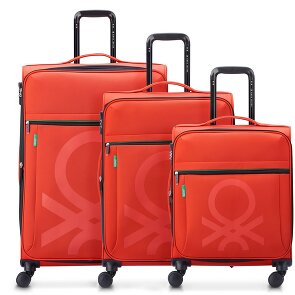 Delsey Paris x United Colors of Benetton Colour Block Juego de maletas de 4 ruedas 3 pcs.