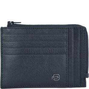 Piquadro Estuche especial cuadrado azul para tarjetas de crédito RFID Piel 12 cm