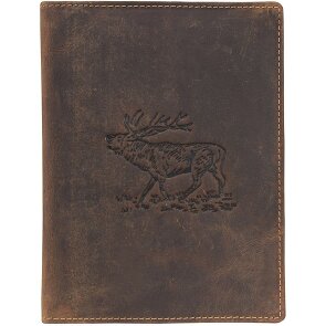 Greenburry Estuche de piel de ciervo vintage 12 cm