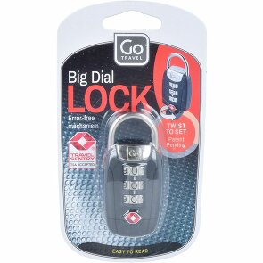 Go Travel Big Dial Lock Candado TSA para equipaje 6,5 cm