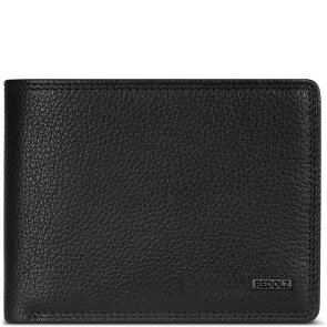 Redolz Cartera de piel Essentials QF RFID de 12 cm desplegable con compartimento de cremallera
