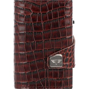 Tru Virtu Funda para tarjetas de crédito Click & Slide Cartera de piel RFID 6,5 cm