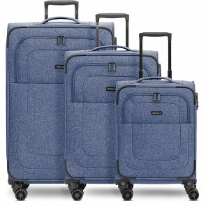 Redolz Essentials 12 THREE SET Juego de maletas de 4 ruedas, 3 piezas, con pliegue extensible