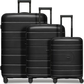 Redolz Essentials 11 4 ruedas Juego de maletas 3 piezas con pliegue de expansión