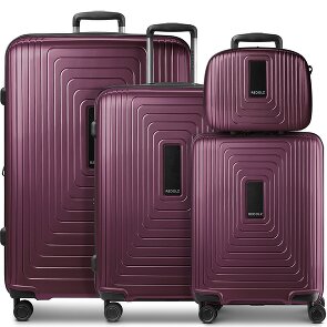 Redolz Juego de maletas Essentials 14 de 4 ruedas + neceser 4 pzs. con pliegue extensible