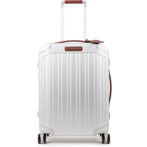 Piquadro Trolley cabina Alu 4 ruedas 55 cm