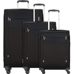 Samsonite Citybeat 4 ruedas Juego de maletas 3 piezas con pliegue de expansión