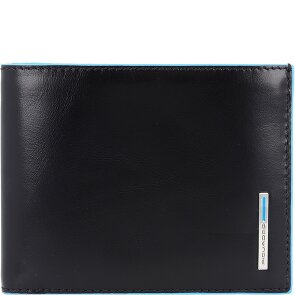 Piquadro Estuche cuadrado azul para tarjetas de crédito Piel 12,5 cm