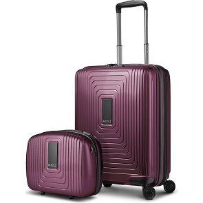 Redolz Juego de maletas Essentials 14 2 pzs. trolley de cabina con plegado extensible y neceser