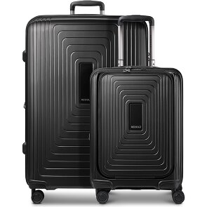 Redolz Juego de maletas Essentials 14 de 4 ruedas Compartimento para portátil de 2 piezas con pliegue extensible