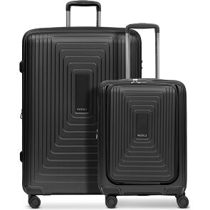 Redolz Juego de maletas Essentials 14 de 4 ruedas Compartimento para portátil de 2 piezas con pliegue extensible