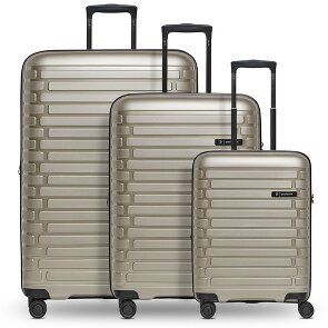 Pactastic Collection 04 THE THREE SET + 4 ruedas Juego de maletas 3 piezas con pliegue de expansión