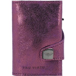 Tru Virtu Funda para tarjetas de crédito Click & Slide RFID Piel 6,5 cm