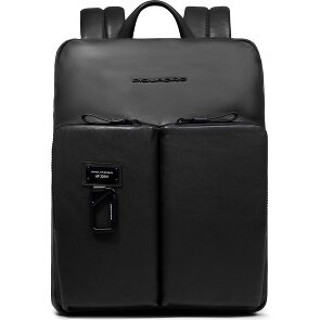 Piquadro Harper Mochila de día Piel 38 cm Compartimento para el portátil