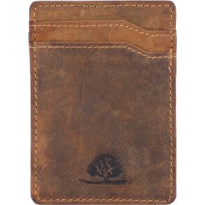 Greenburry Estuche vintage para tarjetas de crédito de cuero de 7 cm