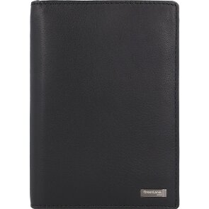 Greenland Nature Funda para pasaporte de napa negra de cuero RFID 11,5 cm