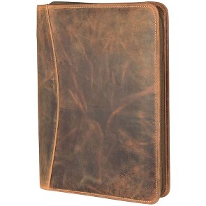 Greenburry Carpeta de anillas Vintage de cuero 26 cm