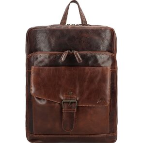 Greenburry Rugged Mochila de negocios Piel 39 cm Compartimento para el portátil