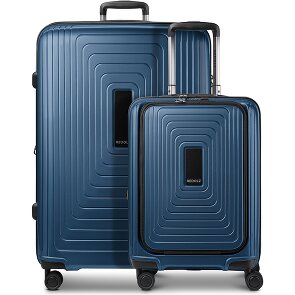 Redolz Juego de maletas Essentials 14 de 4 ruedas Compartimento para portátil de 2 piezas con pliegue extensible