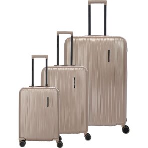 Travelite Barbara Novelty 4 ruedas Juego de maletas 3 piezas con pliegue de expansión