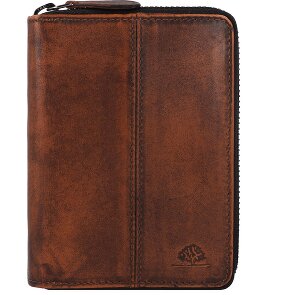 Greenburry Destressed Cartera Protección RFID Piel 13 cm