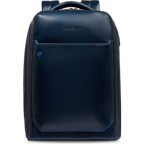 Piquadro Blue Square Mochila de día Piel 42 cm Compartimento para el portátil