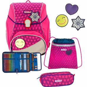 Scout Alpha Neon Safety Juego de mochilas escolares 4 piezas