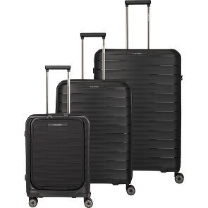 Travelite Mooby 4 ruedas Juego de maletas 3 piezas con pliegue de expansión