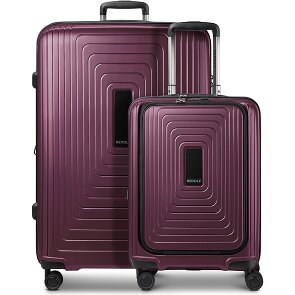 Redolz Juego de maletas Essentials 14 de 4 ruedas Compartimento para portátil de 2 piezas con pliegue extensible