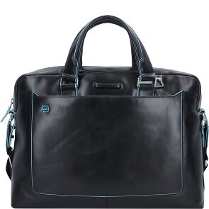 Piquadro Maletín cuadrado azul III Piel 40 cm Compartimento para portátil