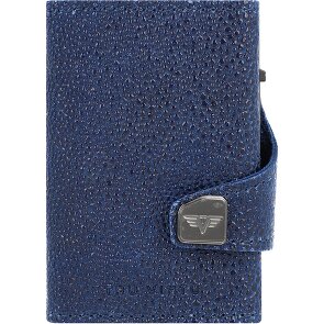 Tru Virtu Funda para tarjetas de crédito Click & Slide Cartera de piel RFID 6,5 cm