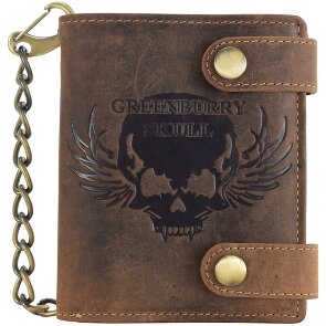 Greenburry Cartera Vintage Skull Piel 10 cm