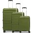  Travel Line 4700 4 ruedas Juego de maletas 3 piezas con pliegue de expansión Modelo olive green