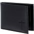  Leather Cartera Bloqueo RFID Piel natural 11 cm Modelo schwarz-freedom cross
