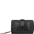  Viola Cartera Protección RFID Piel 16 cm Modelo schwarz-rot