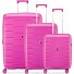  Skyline 2.0 4 ruedas Juego de maletas 3 piezas con pliegue de expansión Modelo fucsia