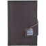  Funda para tarjetas de crédito Click & Slide Cartera de piel RFID 6,5 cm Modelo Aluminium Core silver