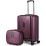 Juego de maletas Essentials 14 2 pzs. trolley de cabina con plegado extensible + neceser Modelo aubergine metallic