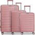  London 4 ruedas Juego de maletas 3 piezas con pliegue de expansión Modelo rose