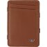  Polo Estuche para tarjetas de crédito Bloqueo RFID Piel natural 7.5 cm Modelo cognac